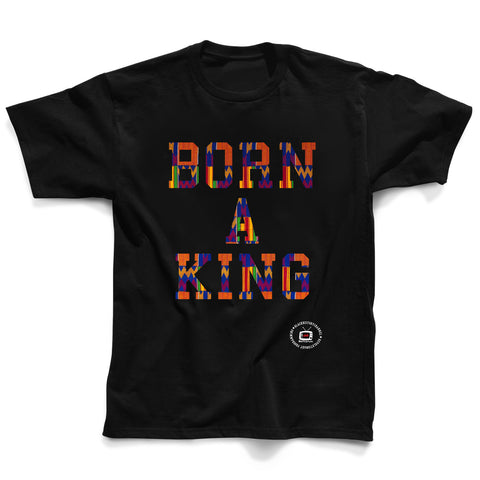 Born A King Kente (orange/blue)